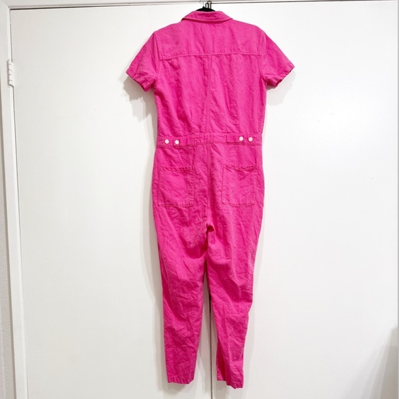 Outerknown S.E.A. Suit Pink Linen Jumpsuit Size Small - Picture 7 of 7